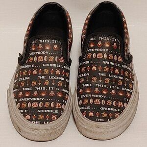 Legend of Zelda Slip On Vans Size 4.5 Men's U.S. Shoes Women's Size 6